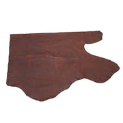 Mountain Man Maroon, Chap Cow Sides, Highland Ridge, 6.5-7.5 / Project Piece (Bottom) | The Leather Guy