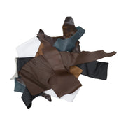 Upholstery Scrap Remnant Bags - 3-4 oz Color Mix, Medium Pieces / 1 lb | The Leather Guy
