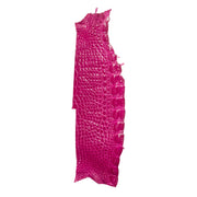 Alligator Skin Flank Various Colors Genuine Hide, Mighty Magenta | The Leather Guy