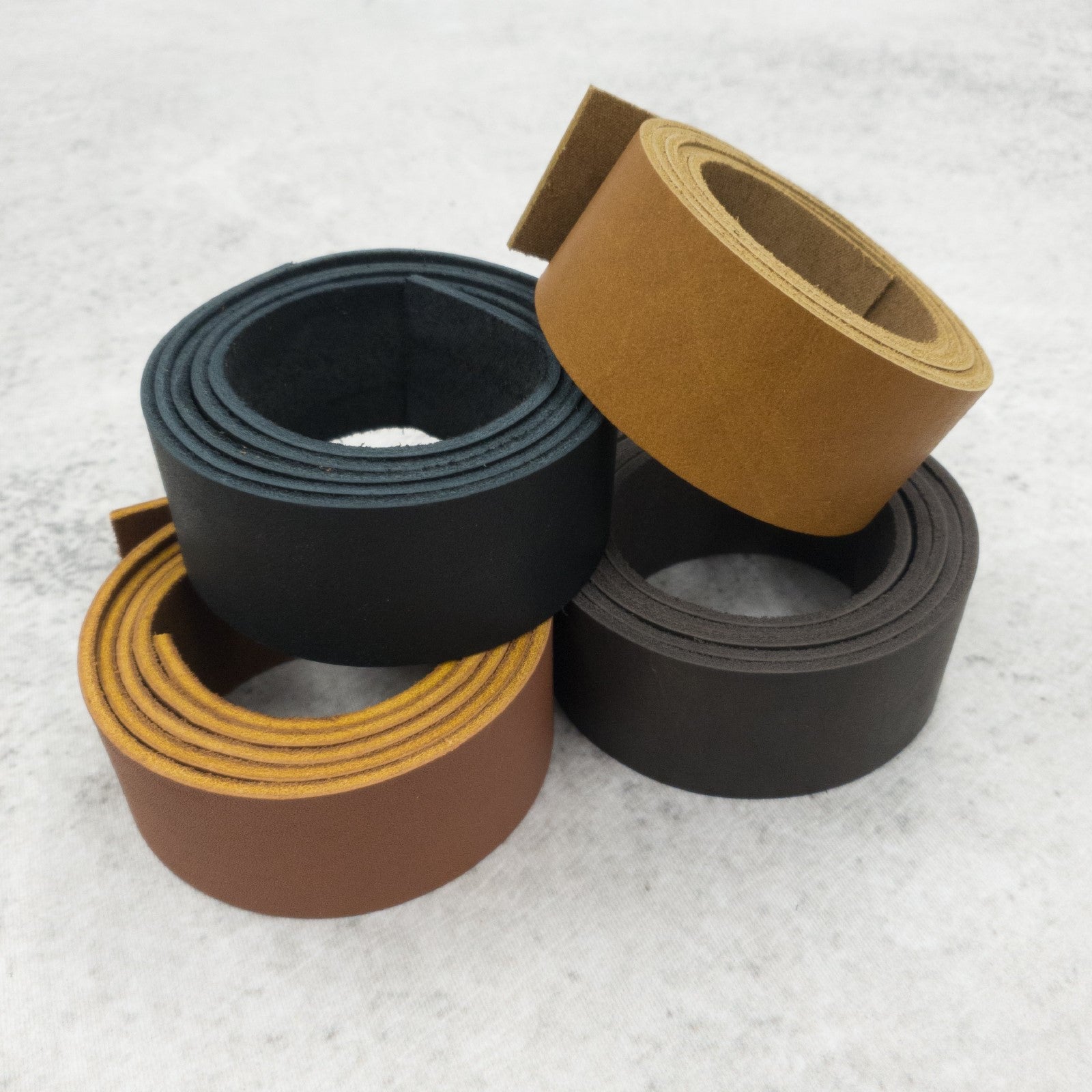 Leather Minnesota Superior Pre-Cut Belt Blanks 48" Various Widths and Color Cow 6-7oz,  | The Leather Guy