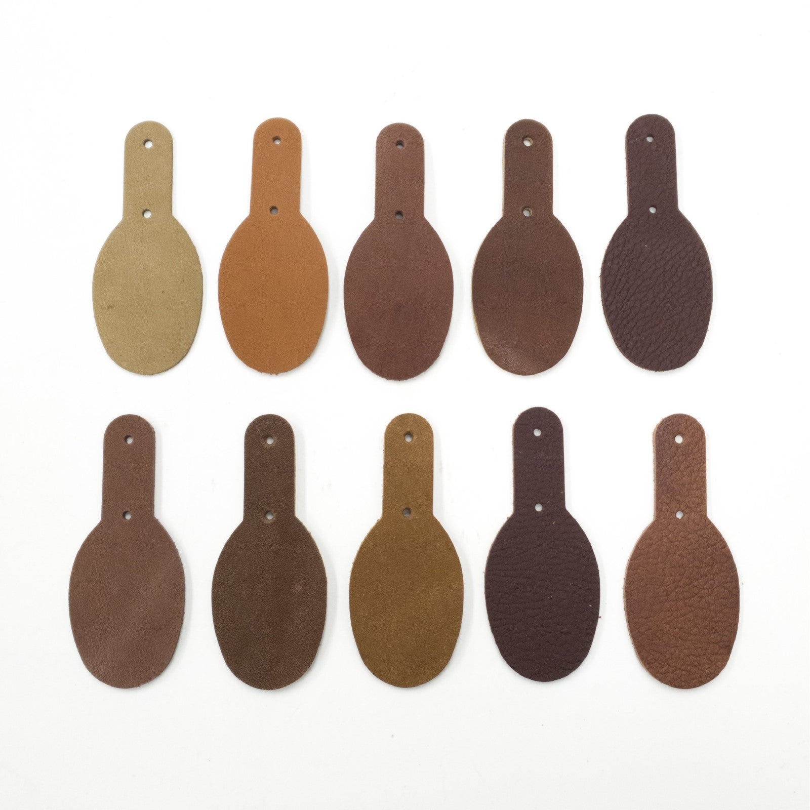 Miscellaneous Oil Tanned Key Fob Packs, Oval / 10 PK | The Leather Guy