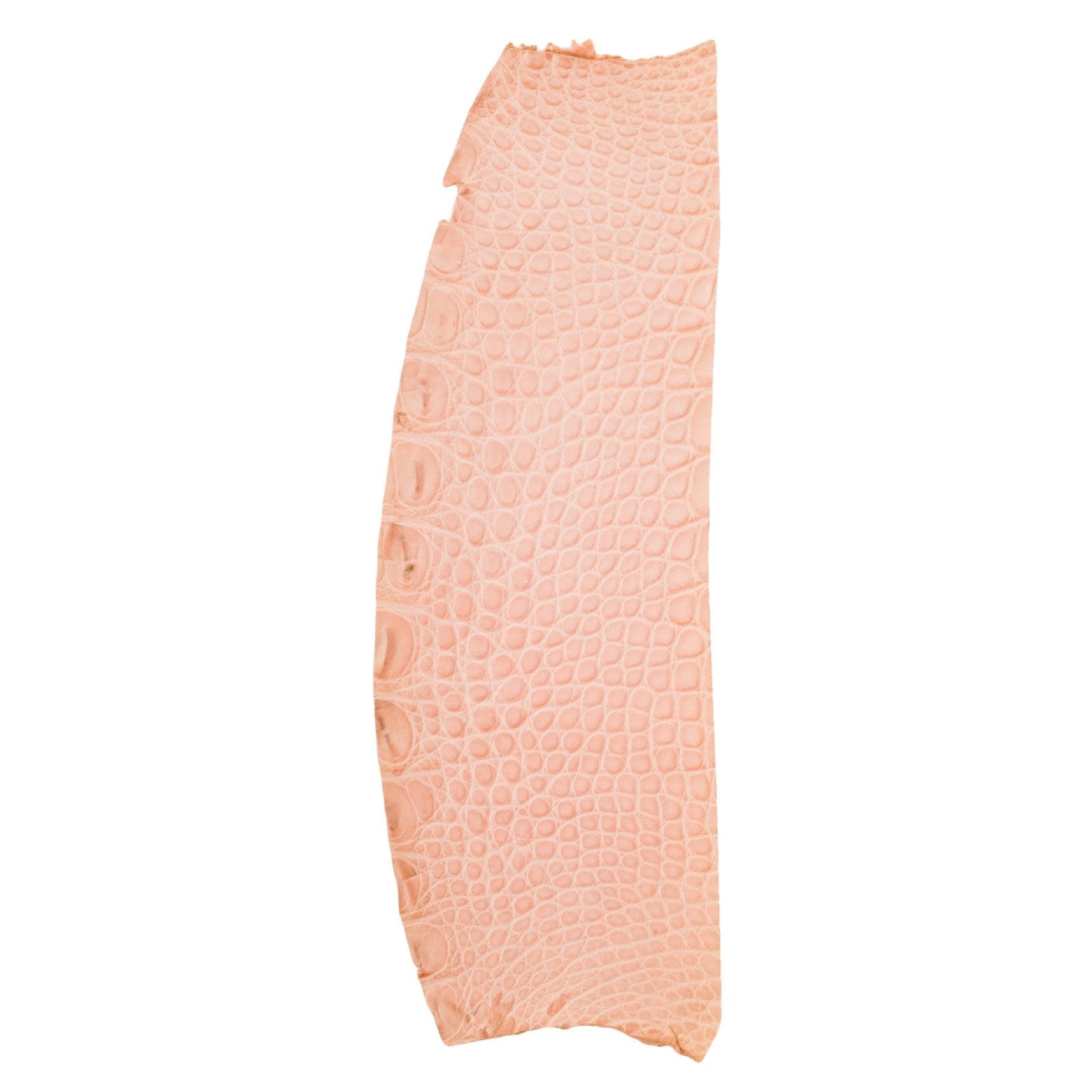 Alligator Skin Flank Various Colors Genuine Hide, Peachy Pink | The Leather Guy