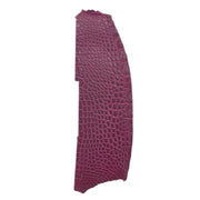 Alligator Skin Flank Various Colors Genuine Hide, Plum Purple | The Leather Guy