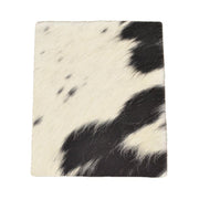 Bi-Color Black/Off White Hair on Pre-cuts, 8 x 10 | The Leather Guy