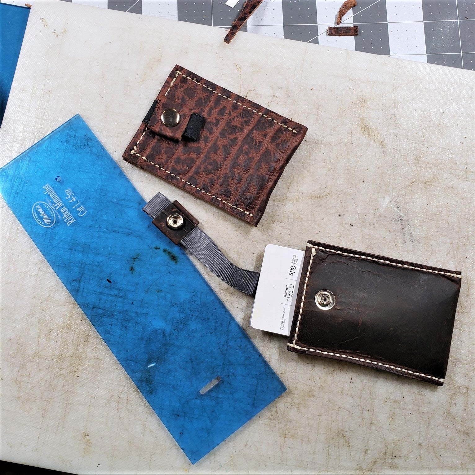 Maker's Leather Supply Ribbon Wallet Template Maker's Leather Supply Ribbon Wallet Template