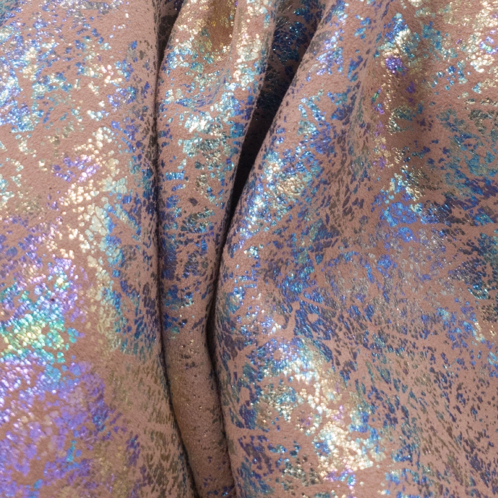 Mermaid Tears Leather Sheet Pre Cuts, Rose Beige / 4 x 6 | The Leather Guy