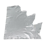 Metallic Silver Sizzling Stingray 2-3 oz Cow Hides, 6.5-7.5 Sq Ft / Project Piece (Top) | The Leather Guy
