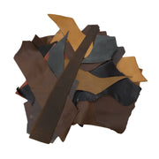 Earth Tones, 5-6 ounces, Oil Tanned Scrap Bags, 10 lb | The Leather Guy