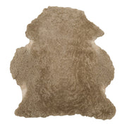 Taupe, Soft Curly Sheepskin Rugs, 1/2" Wool,  | The Leather Guy
