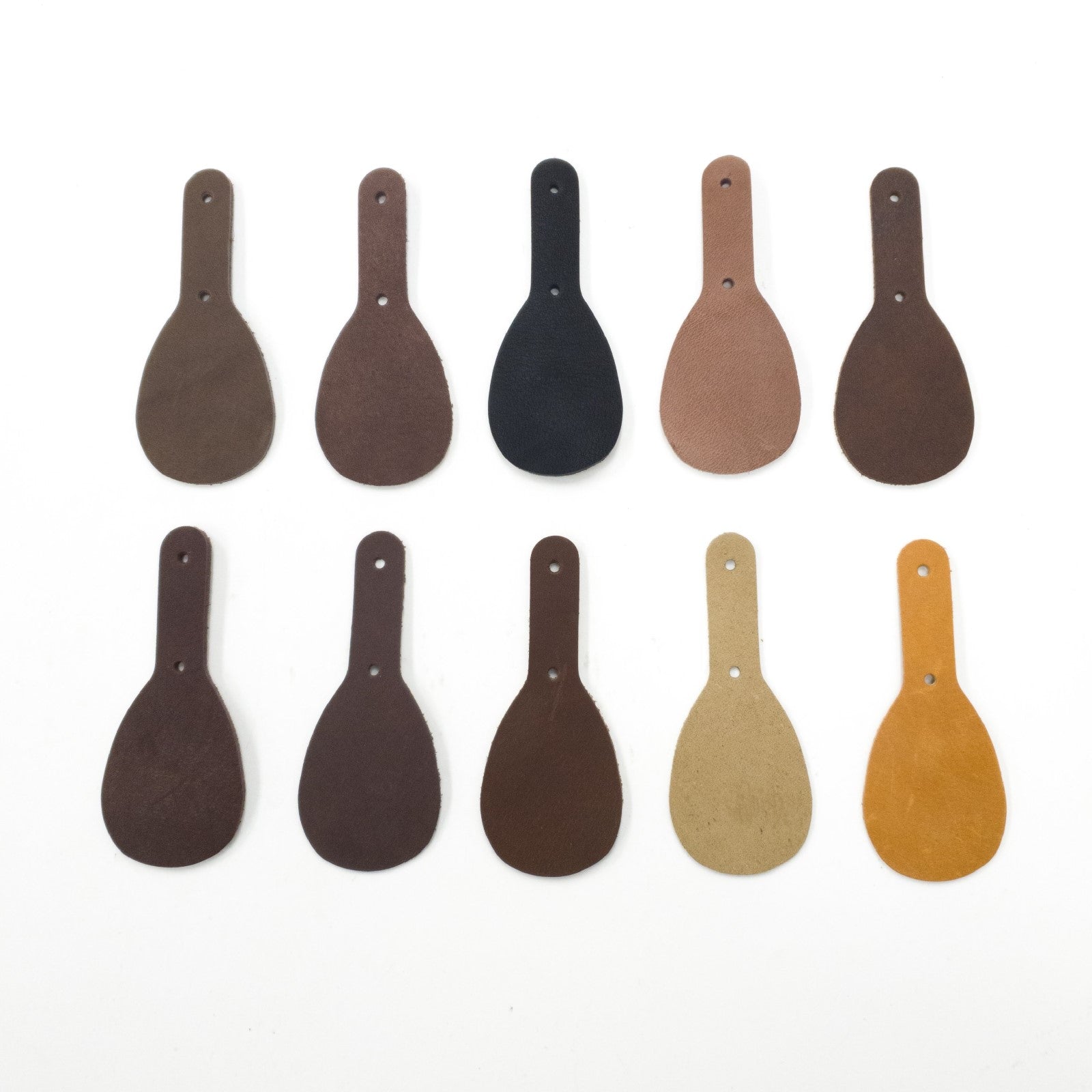 Miscellaneous Oil Tanned Key Fob Packs, Teardrop / 10 PK | The Leather Guy