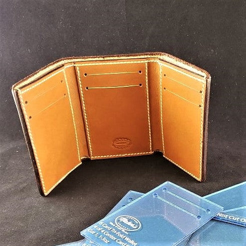 Maker's Leather Supply Tri-fold Wallet Template Set,  | The Leather Guy
