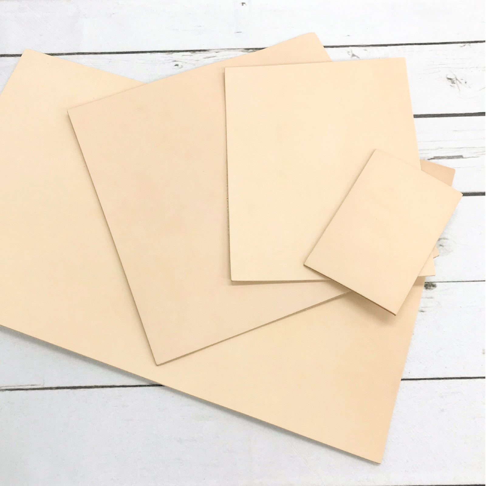 8/9 oz. Veg-Tan Tooling Leather Pre-Cut & Pieces Natural Color