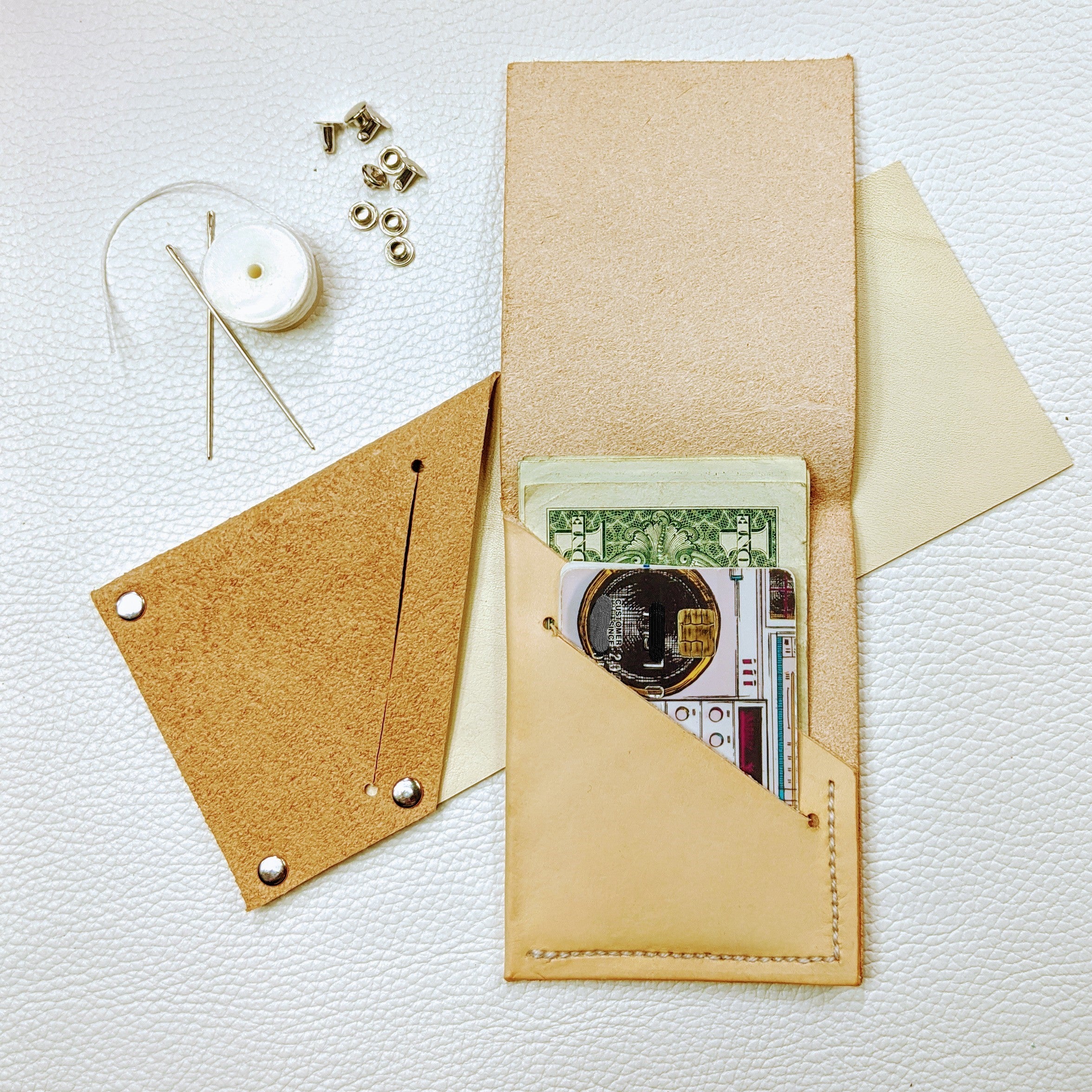 POPSEWING® Men Leather Wallet DIY Kit
