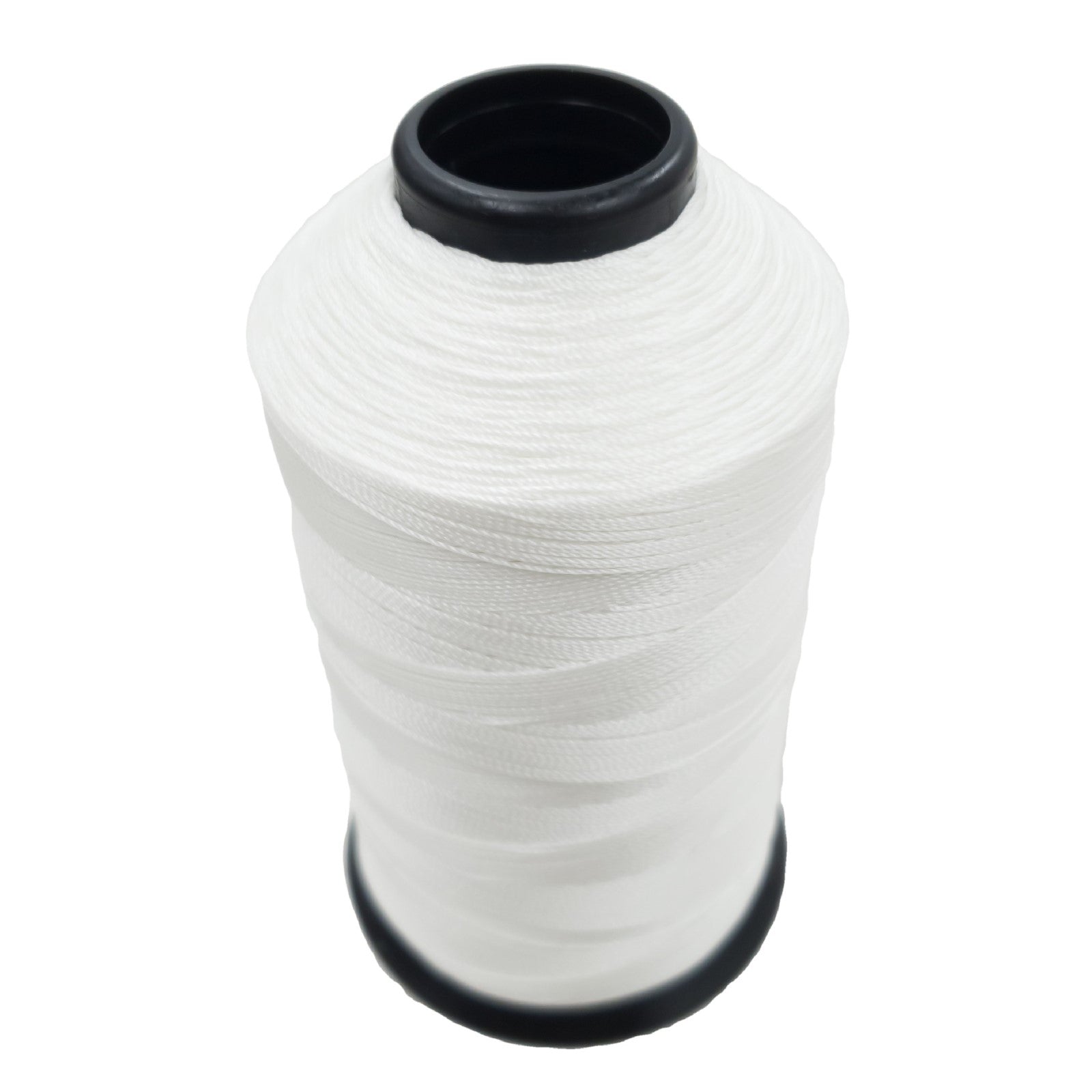 Black and White, Bonded Nylon 8oz, Sewing Machine Spools, White / 138 | The Leather Guy