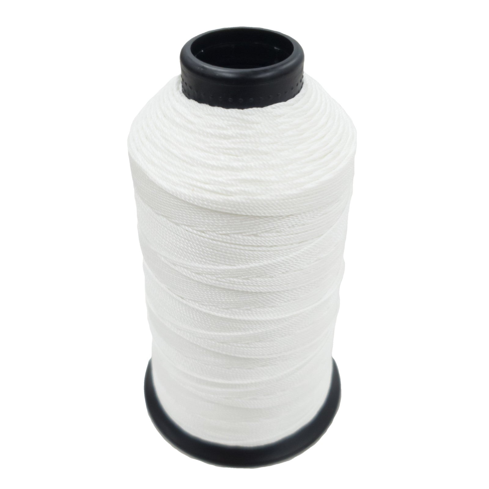 Black and White, Bonded Nylon 8oz, Sewing Machine Spools, White / 346 | The Leather Guy